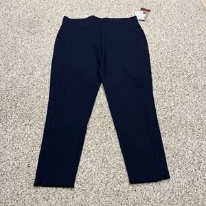 NWT Seven 7 Ponte Knit Stretch Pull on Legging Pants Sz XL Navy Blue Classic